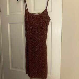 Brandy melville red floral dress